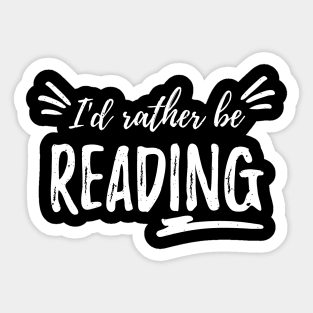 I'd rather be reading Sticker